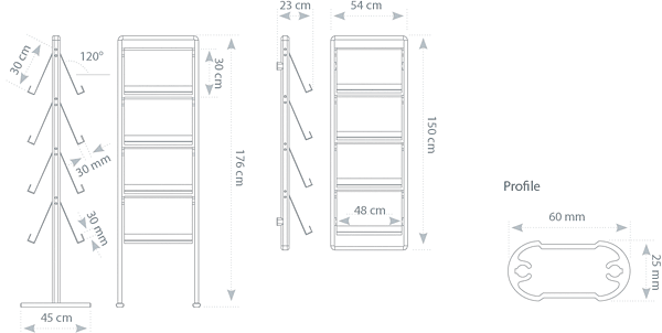 PSU/DSU/WSU - tech. drawing - dimensions