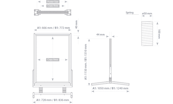 SM - technical drawing - dimensions