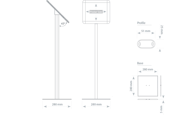 TZ - technical drawing - dimensions