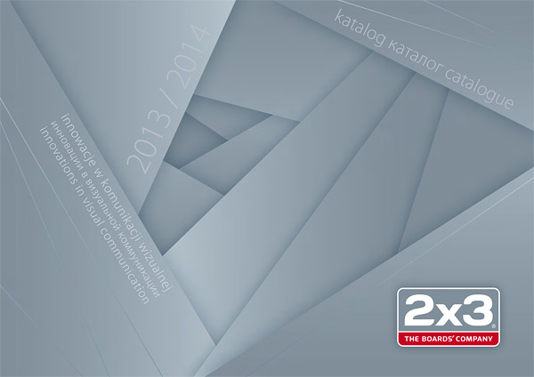 Okładka katalogu produktów 2x3 na lata 2013-2014