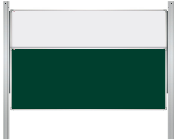 Tablice przesuwne w pionie, w systemie kolumnowym, w ramie aluminiowej