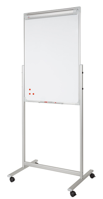 Tripod Double Sides Flipchart Whiteboard with Retractable Arms Easel Stand  - Whiteboard, Flip Chart