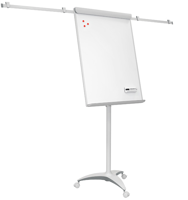 Tripod Double Sides Flipchart Whiteboard with Retractable Arms Easel Stand  - Whiteboard, Flip Chart